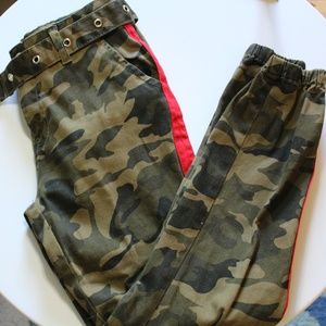 Papaya High Rise Camo Pants